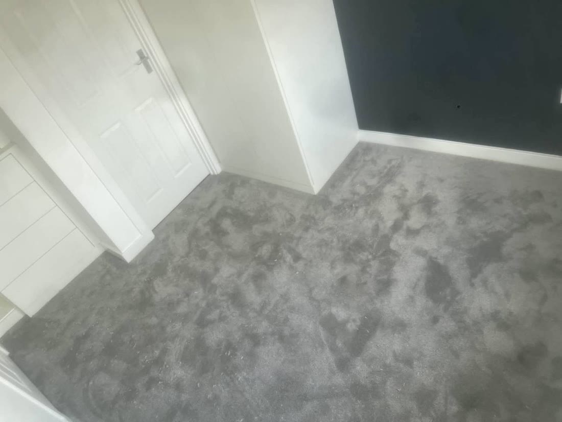Soft grey carpet in a bedroom